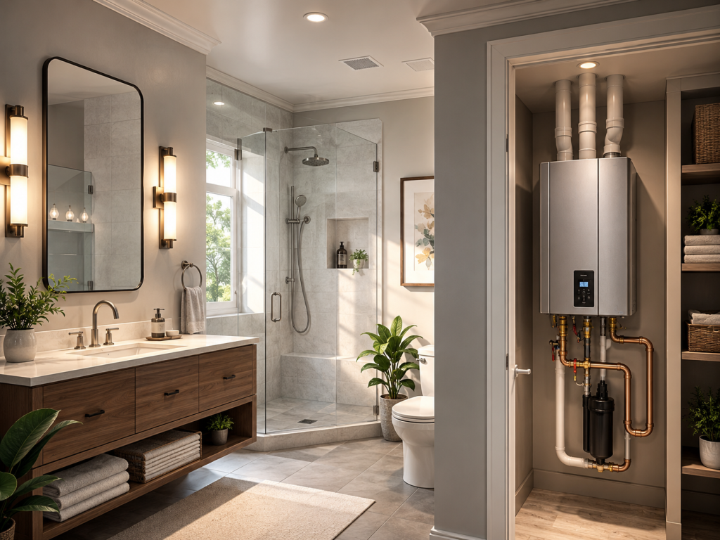 Residential plumbing repair illustration for a Florida Keys home